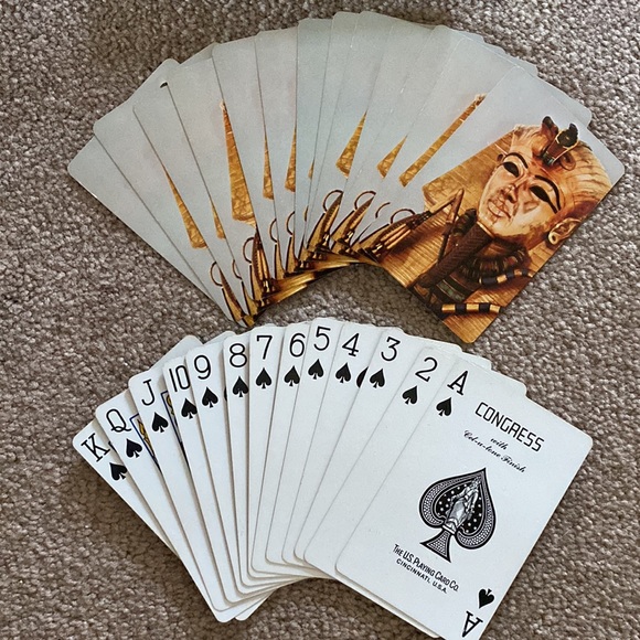 Vintage Congress Playing Cards featuring King Tut - Picture 6 of 9